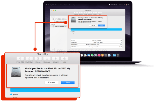how to delete a partition on wd my passport for mac